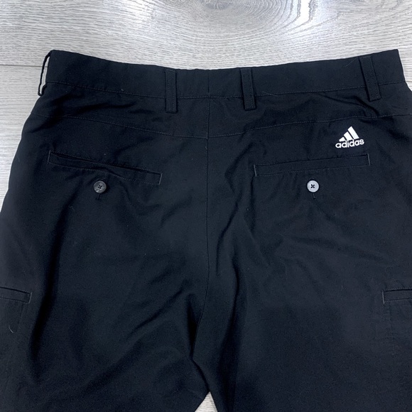 Mens Adidas Black Golf Shorts - Picture 5 of 9